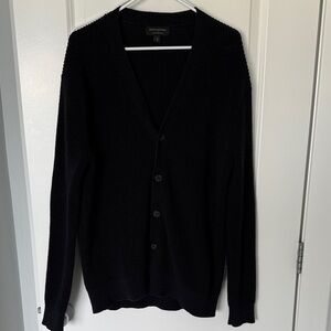 Men's Black Cardigan Sweater Banana Republic